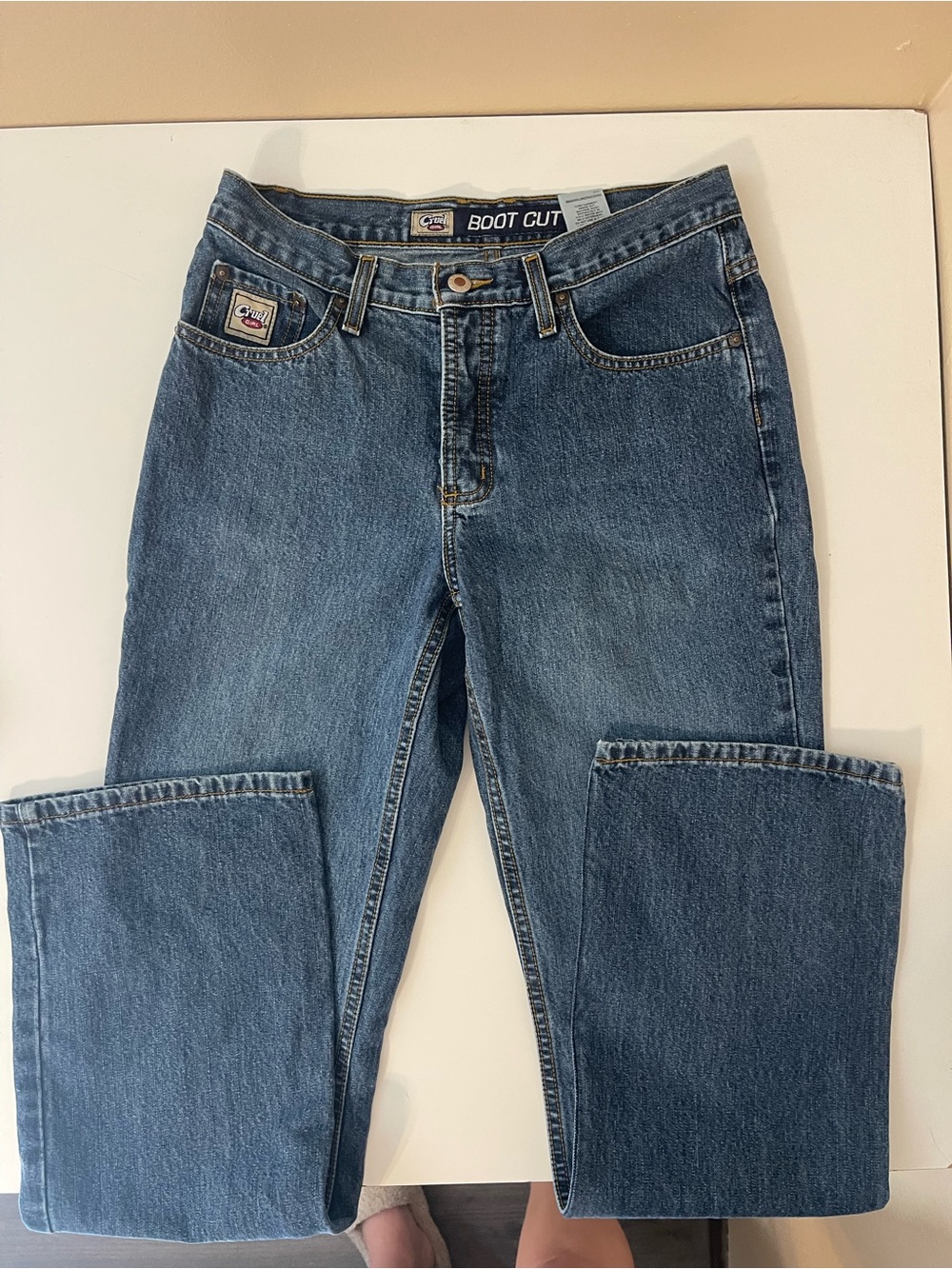 Cruel Girl Women's Boot Cut Jeans - Medium Blue Denim